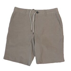 Faherty All Day Shorts Men's 30x9 Tan Drawstring Outdoor Causal Performance